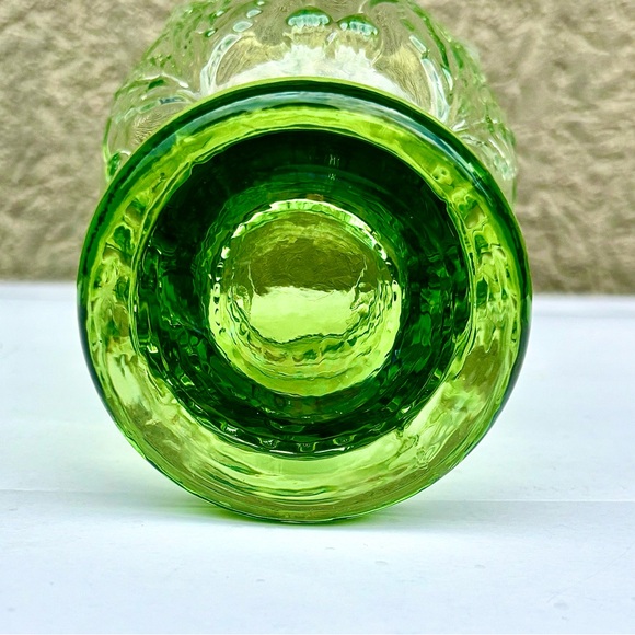 Anthropologie Retired GREEN HELIANTHUS Glasses - Set of 7 - Picture 6 of 7